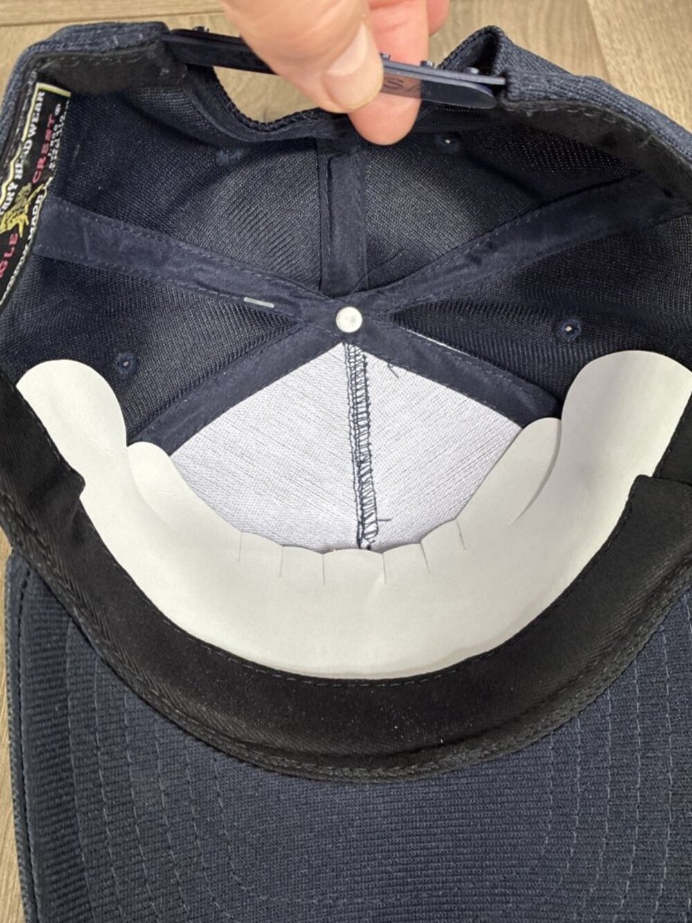 STRATEGIC AIR COMMAND HAT WITH SAC SHIELD - Blue BallCap Eagle Crest Made In USA - Picture 8 of 10